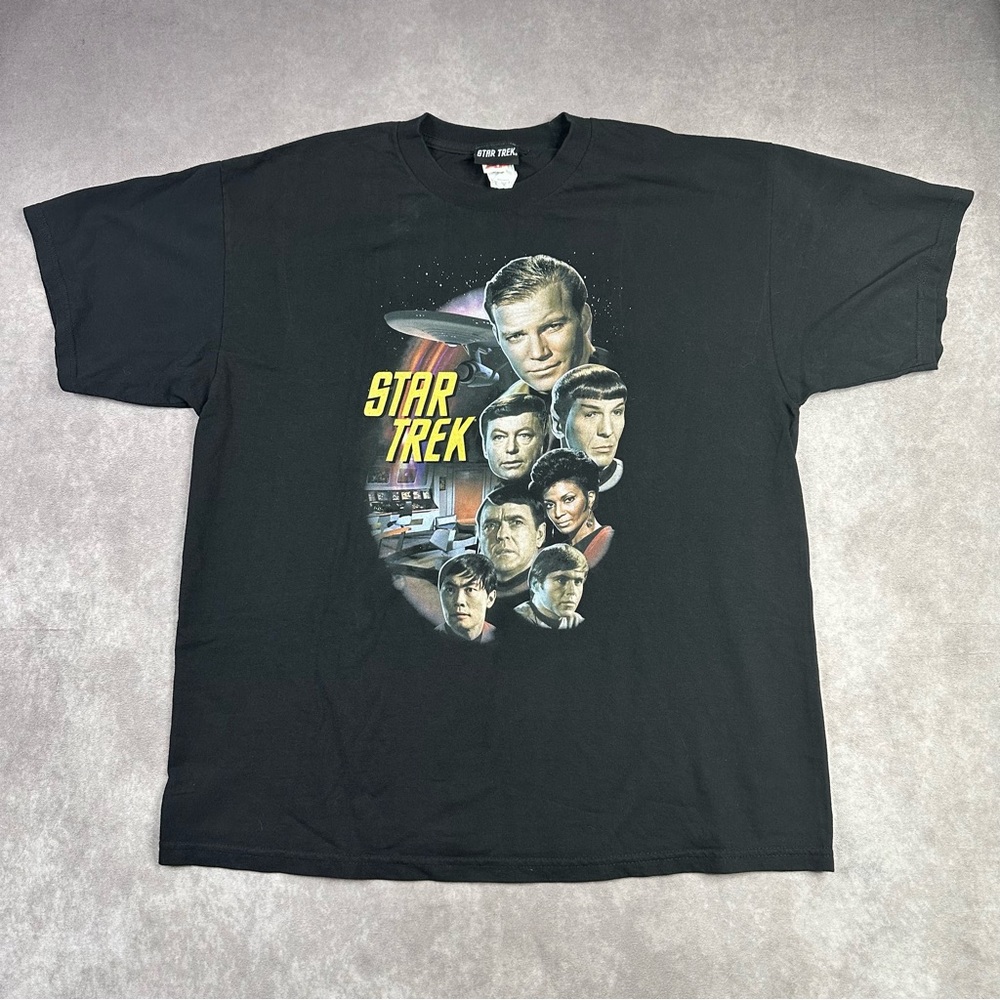 2011 Star Trek Short Sleeve T-Shirt Size XL Black CBS Space Movie TV Show Series